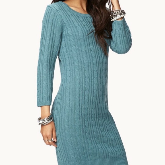 *SALE* Essential Cable Knit Sweater Fall Winter Dress - Picture 2 of 9